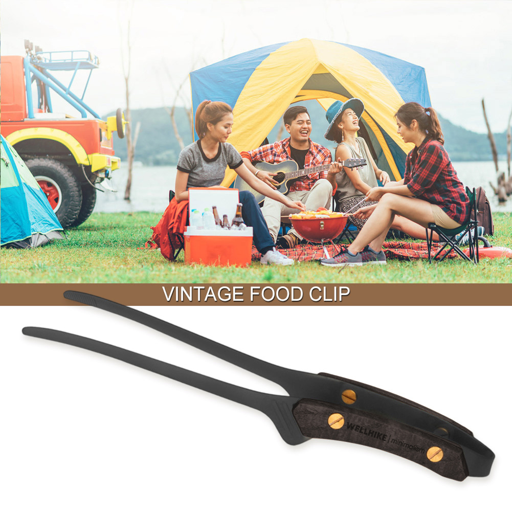 Szczypce do grilla BBQ, klips  – Vintage Camping Cooking Set recenzja i cena