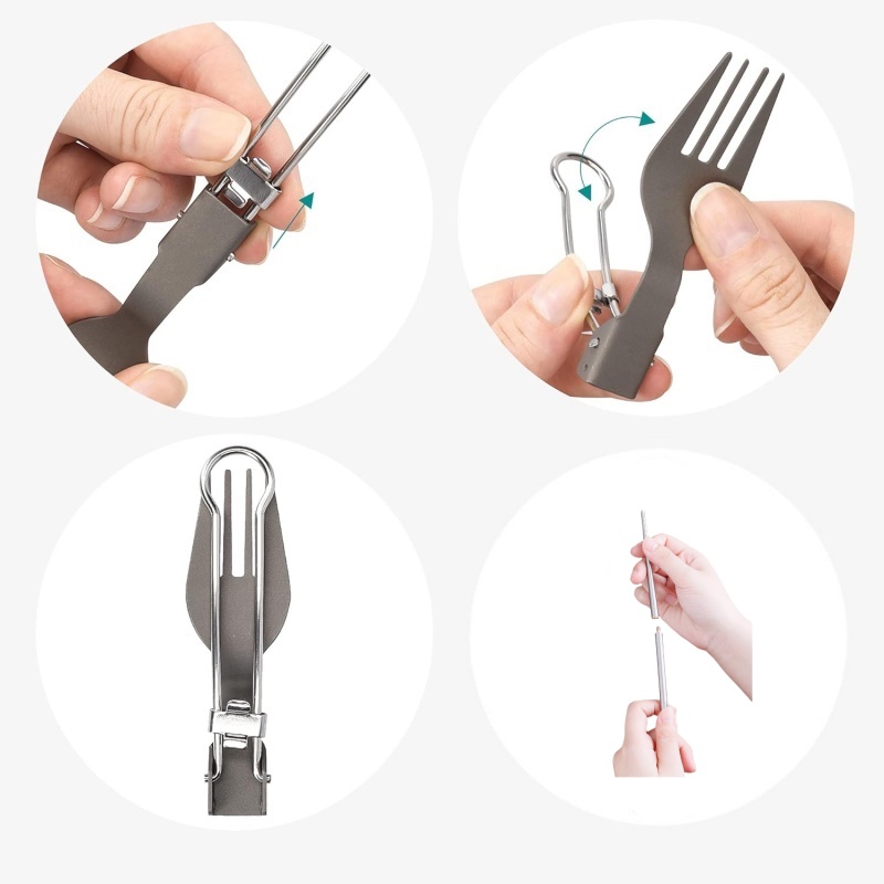 Zestaw składanych przyborów ku – Camping Cooking And Cutlery Set recenzja i cena