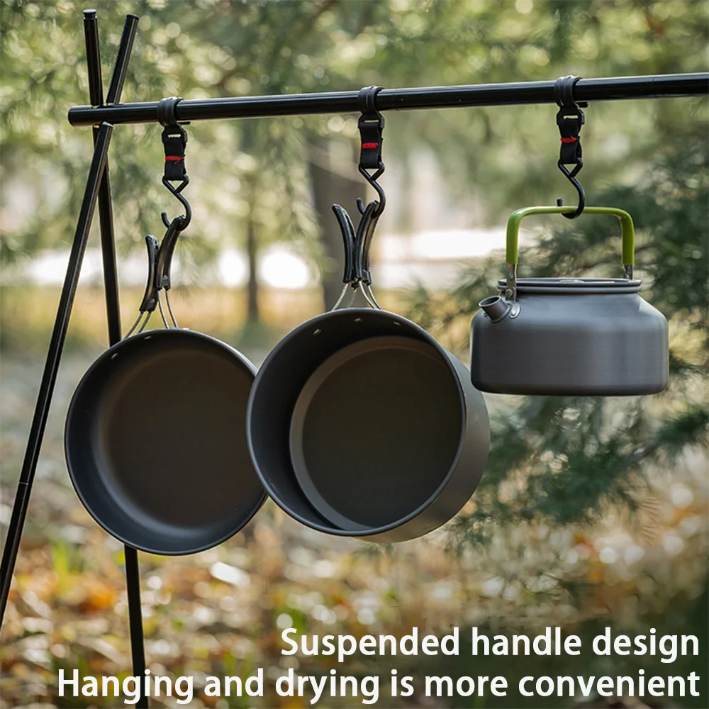Duży, pojemny, nieprzywierając – Nesting Camping Cooking Set recenzja i cena