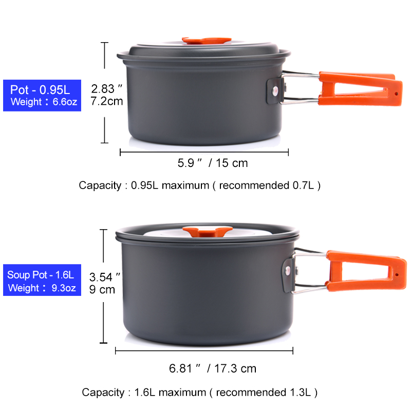 Widesea Camping Outdoor Cookwa – Camping Cooking And Cutlery Set recenzja i cena