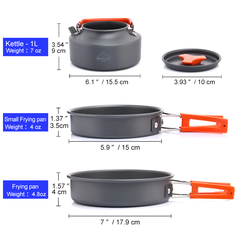 Widesea Camping Outdoor Cookwa – Camping Cooking And Cutlery Set recenzja i cena