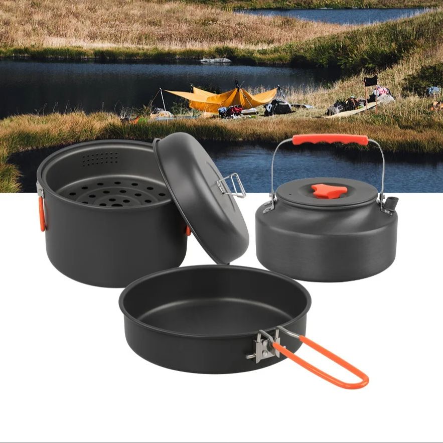 Zestaw naczyń do gotowania na  – Camping Cooking Kettle recenzja i cena