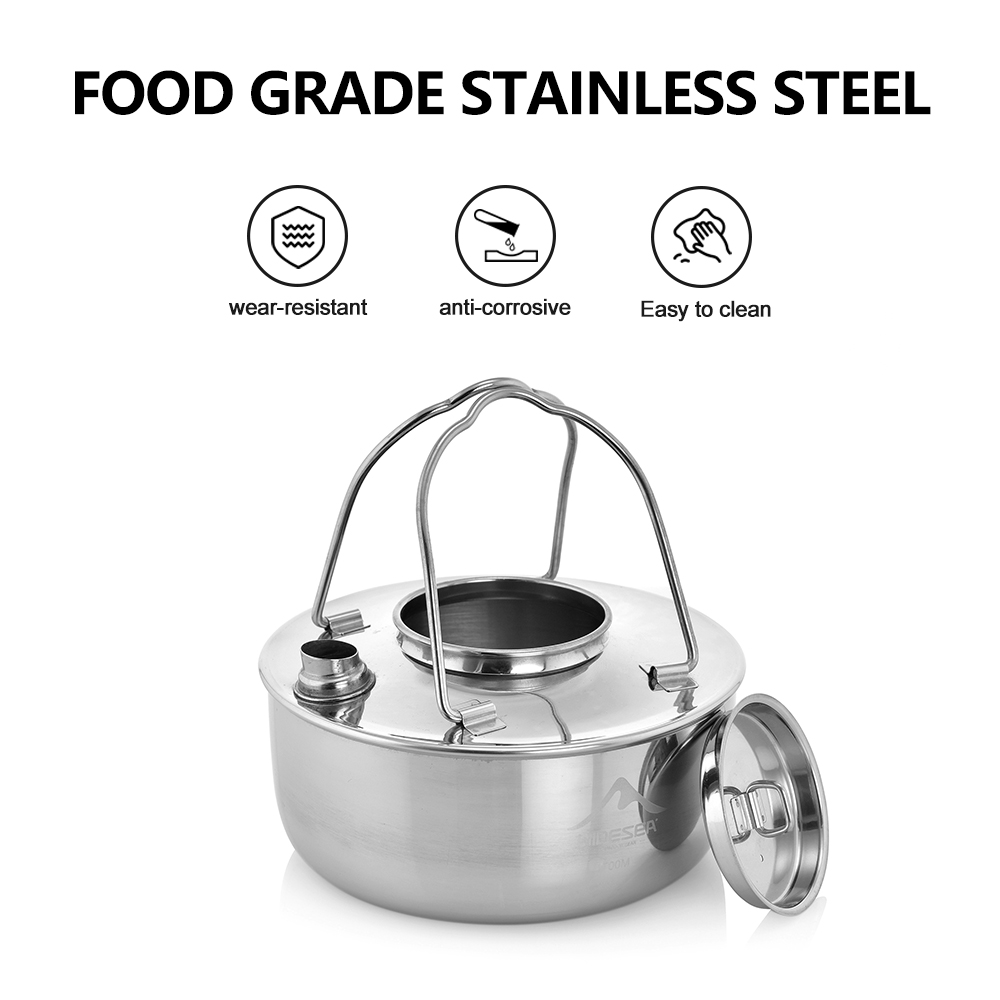 Widesea Camping Outdoor 1.7L S – Camping Cooking Kettle recenzja i cena