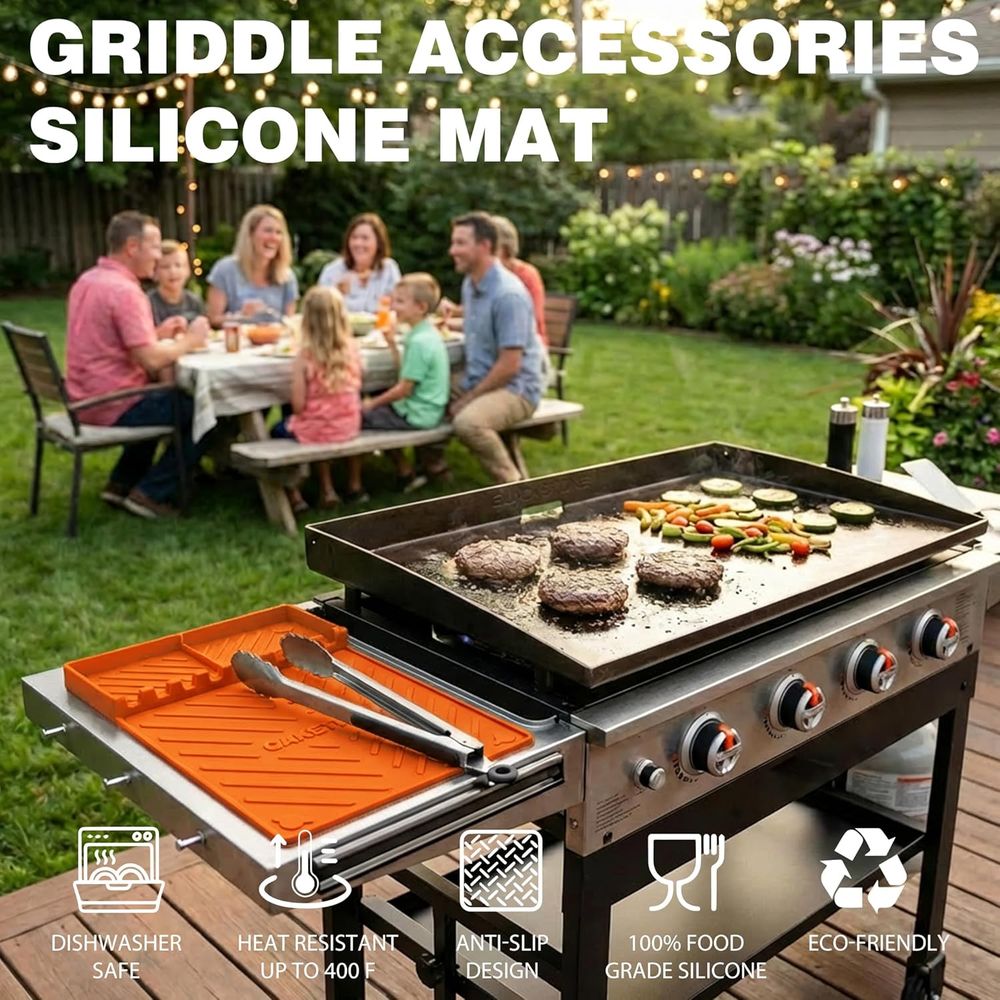 Silikonowe maty do grilla lub  – Camping Cooking Griddle recenzja i cena