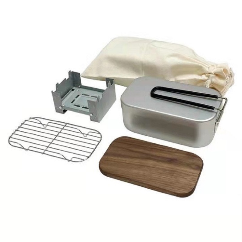 Aluminiowy zestaw do gotowania – Camping Cooking Kit Box recenzja i cena