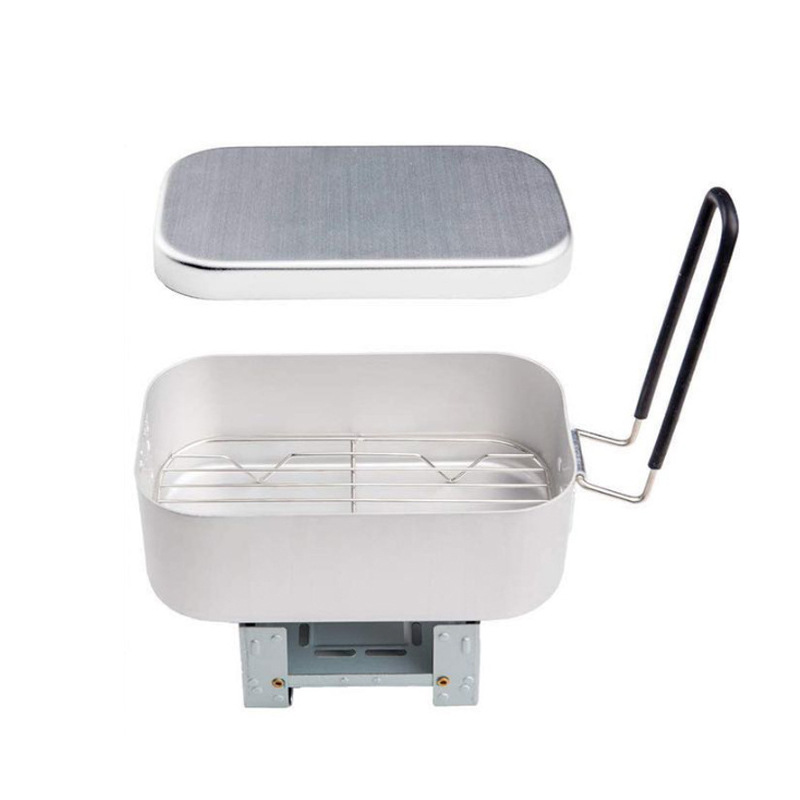 Aluminiowy zestaw do gotowania – Camping Cooking Kit Box recenzja i cena