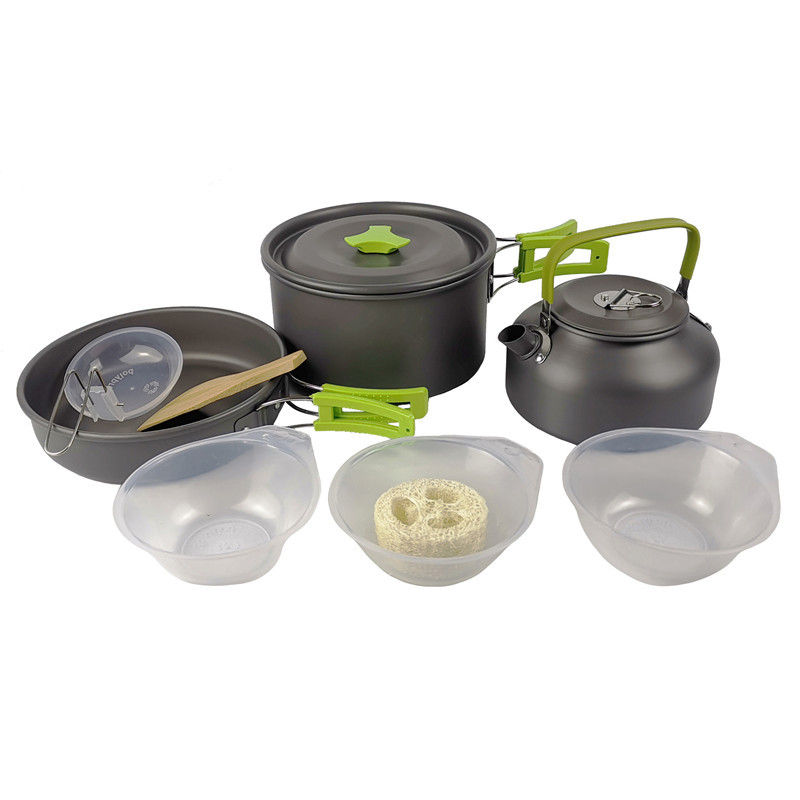 Zestaw naczyń kempingowych na  – Camping Cooking Kit Box recenzja i cena