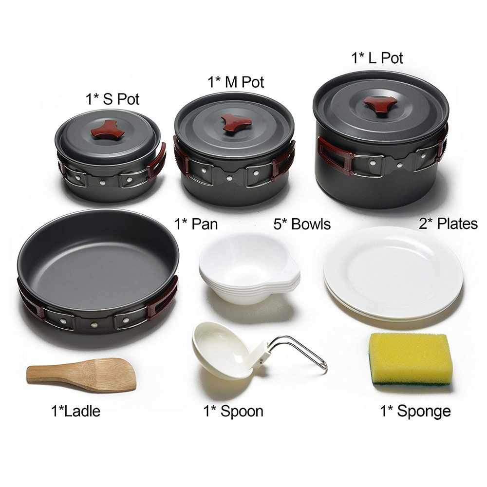 Zestaw naczyń kempingowych na  – Camping Cooking Hardware recenzja i cena