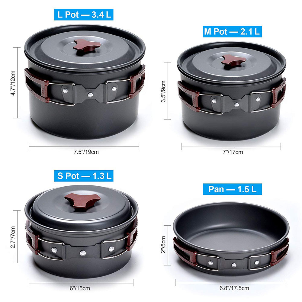 Zestaw naczyń kempingowych na  – Camping Cooking Hardware recenzja i cena