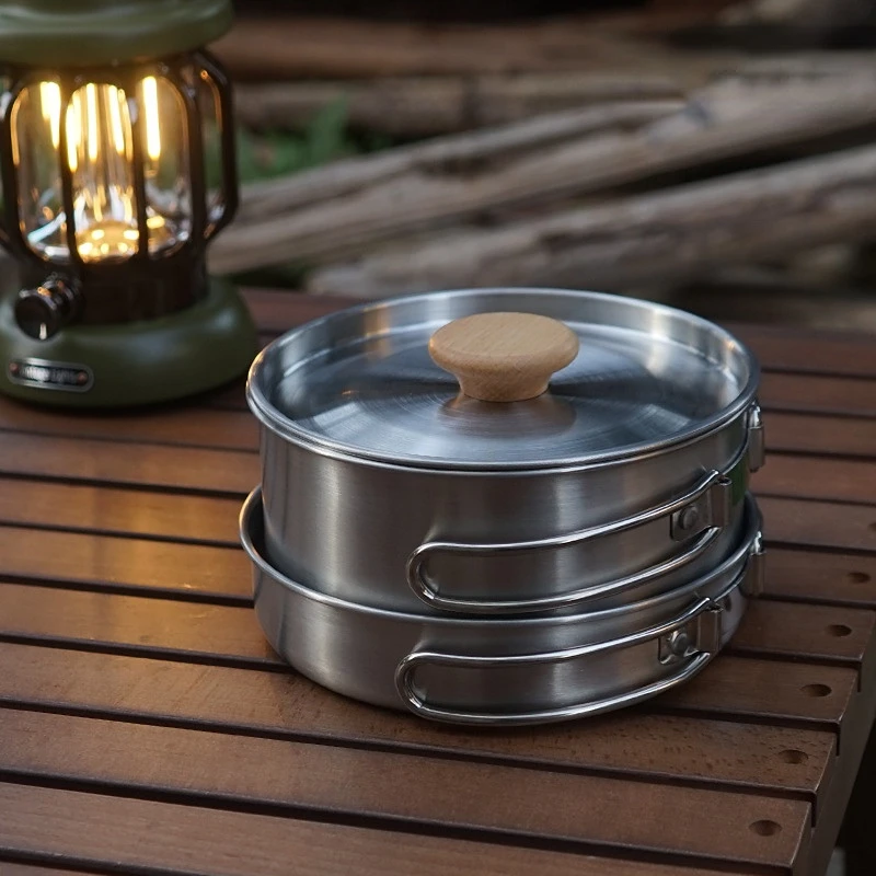 Zestaw składanych naczyń kuche – Camping Cooking Kit Box recenzja i cena