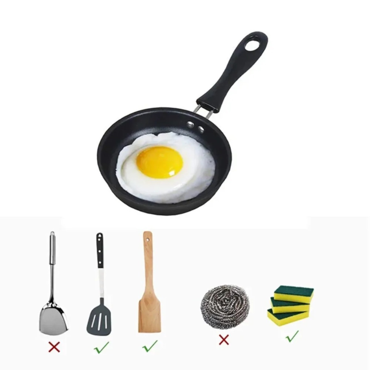 Mini patelnia z uchwytem, prze – Camping Cooking Without Gas recenzja i cena