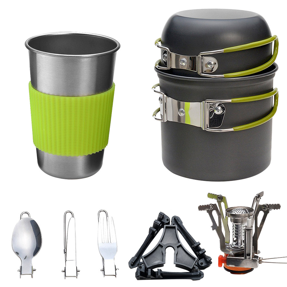 Lekki, przenośny zestaw naczyń – Camping Cooking Kits recenzja i cena