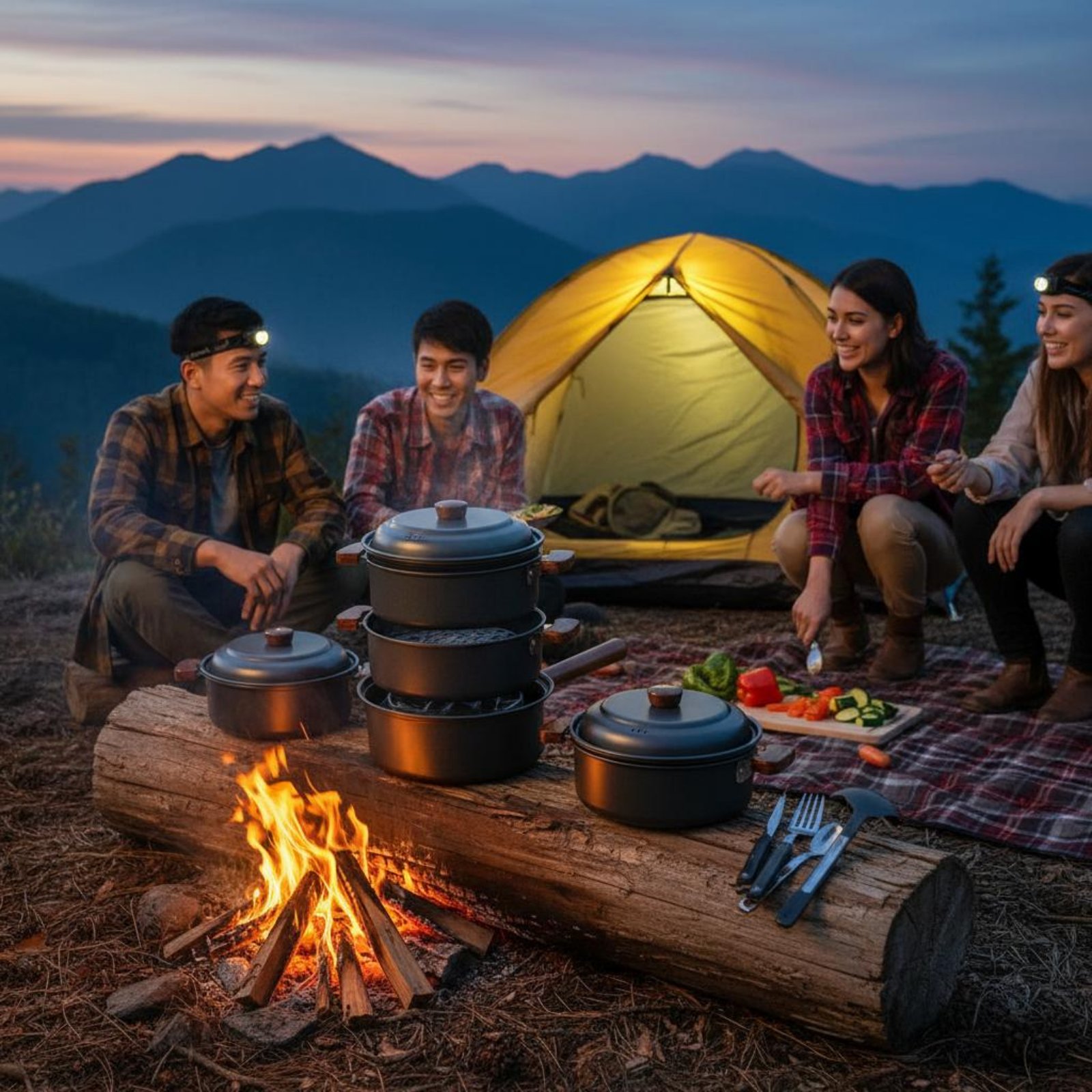 3 L 3L Lekki garnek do gotowan – Nesting Camping Cooking Set recenzja i cena